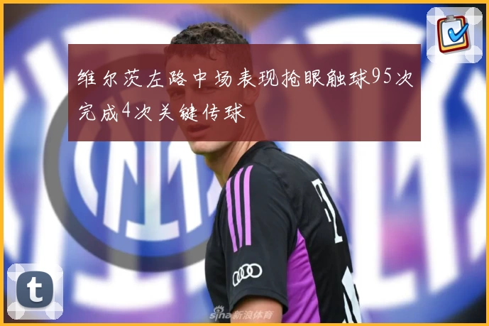 维尔茨左路中场表现抢眼触球95次完成4次关键传球
